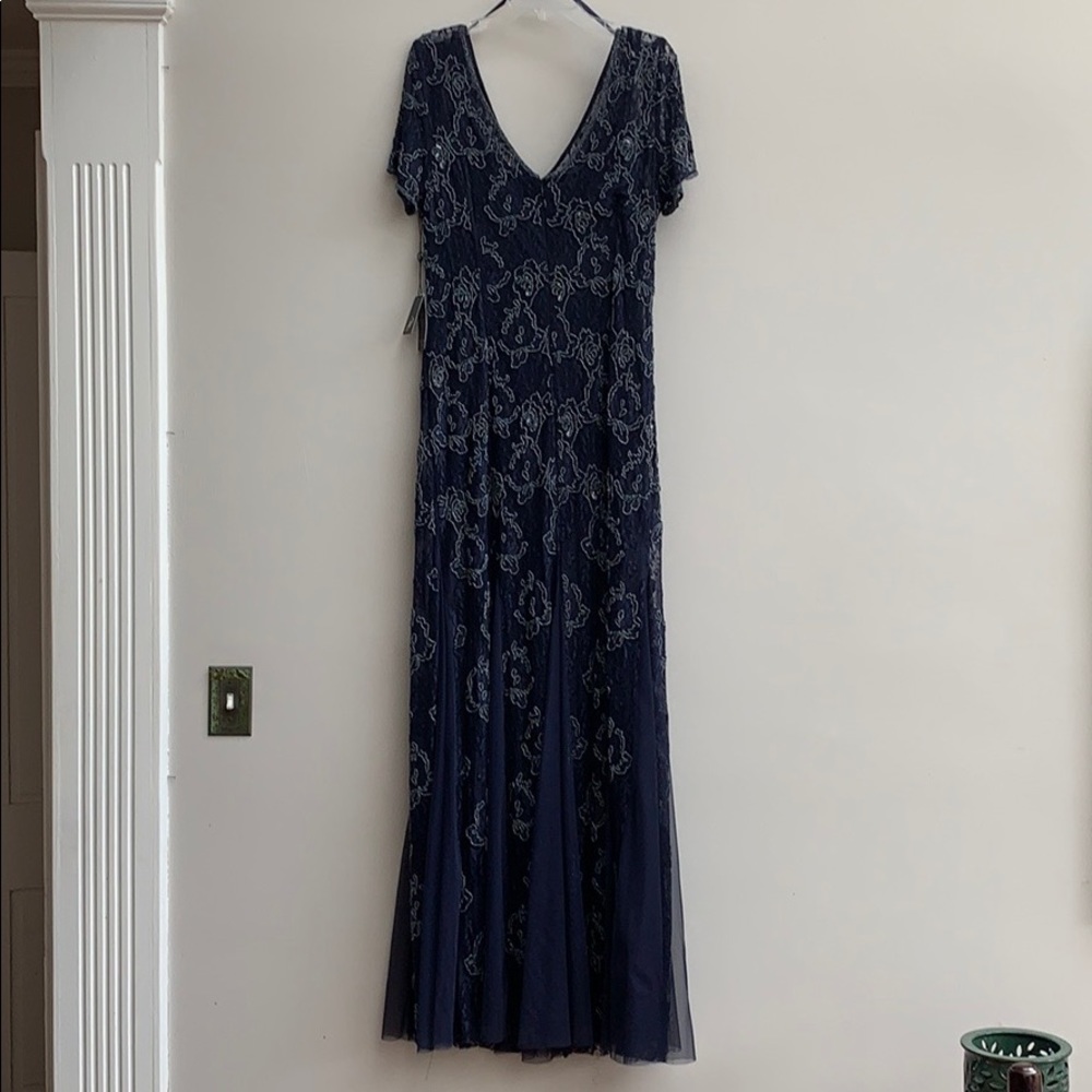 Sequins Navy Maxi Dress